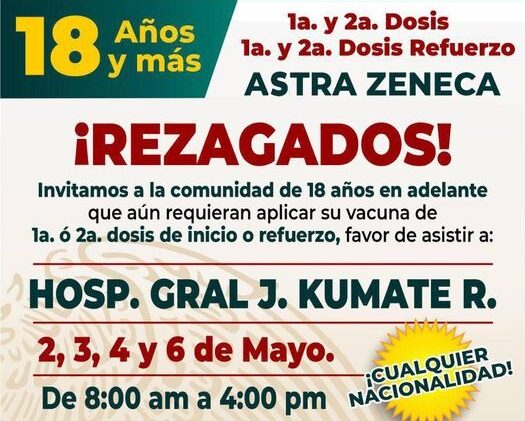 Continúa vacunación de COVID-19 para rezagados en Cancún