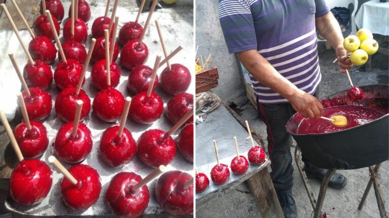 Le hacen un pedido de mil 500 manzanas con caramelo, se lo cancelaron y internet lo ayudó