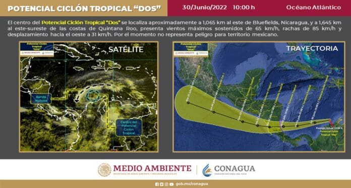 Monitorean potencial ciclón tropical 