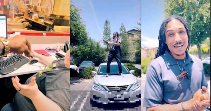 VIDEO: hombre graba renuncia a su trabajo y festeja destapando una botella de champagne