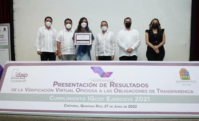 En casi seis años Quintana Roo pasó de los últimos lugares en transparencia a los primeros 5 a nivel nacional