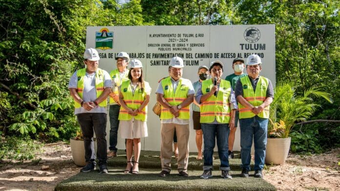 TULUM: ENTREGA MARCIANO DZUL NUEVO ACCESO A RELLENO SANITARIO