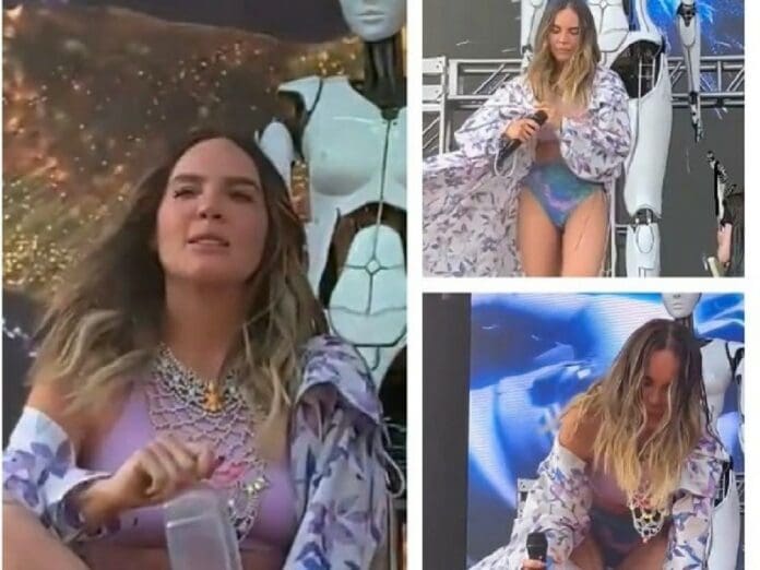 Belinda sufre golpe de calor en el Machaca Fest