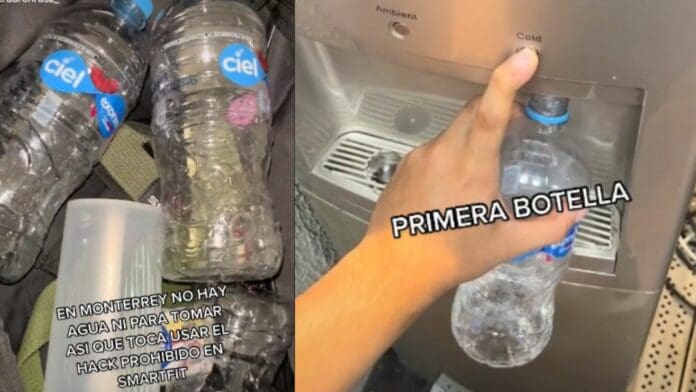 Video: Lo critican por robarse agua de gimnasio en Nuevo León
