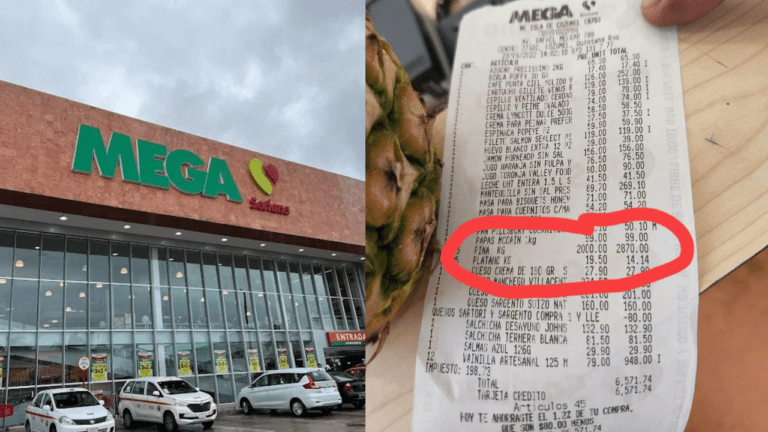 ¡Pasados! MEGA de Cozumel cobra 2 mil 870 pesos por una piña