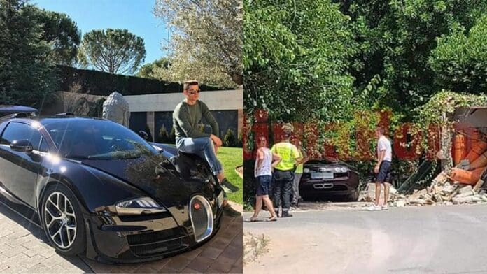 Chocan Bugatti Veyron de Cristiano Ronaldo: Vale 2 millones de dólares
