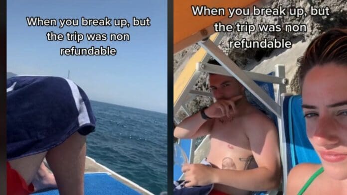 Expareja se van juntos de vacaciones porque el viaje no era reembolsable