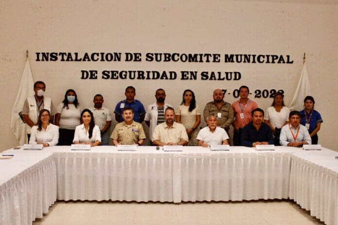 Instalan en Puerto Morelos el subcomité municipal de seguridad en salud