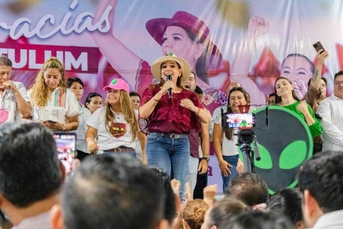 Mara y Silvia encabezan visita de agradecimiento con familias de Tulum