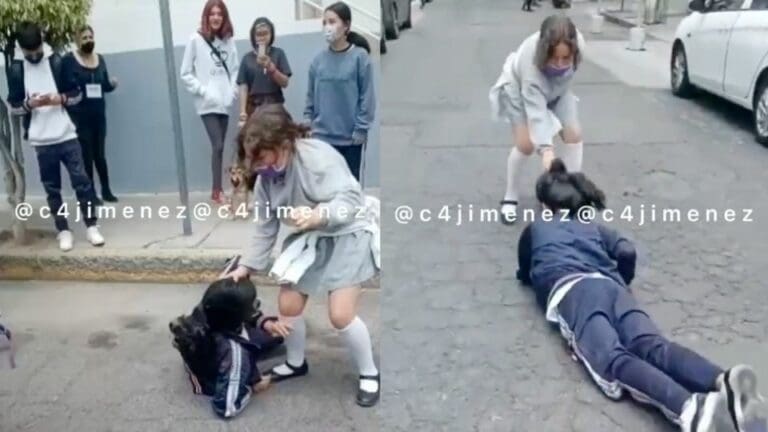 Video: Difunden pelea de jóvenes de Secundaria 220 en Iztacalco
