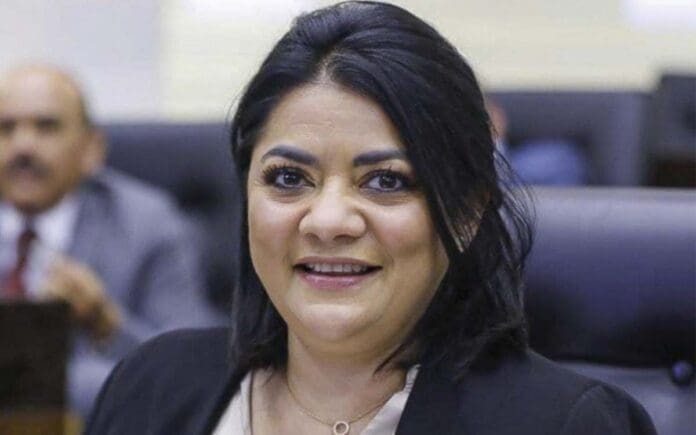 VIDEO sobrina de AMLO, Úrsula Patricia Salazar Mojica, roba teléfono de un diputado