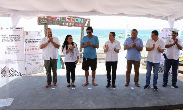 Acompaña Blanca Merari al gobernador a la entrega de obras en Leona Vicario y Puerto Morelos