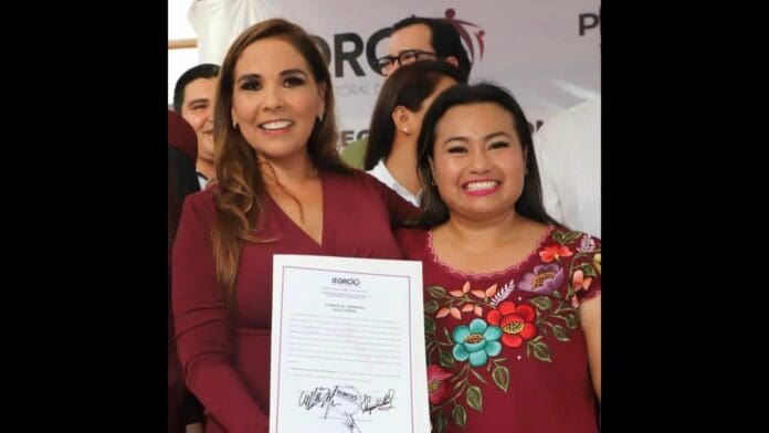 Acompaña Silvia Dzul a la entrega de constancia de Mara Lezama como gobernadora electa de Quintana Roo