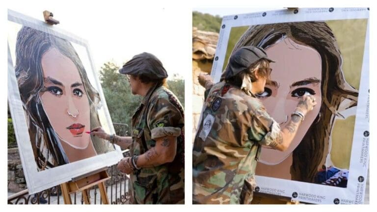 Johnny Depp hizo retratos de su hija Lily Rose por ser quien lo inspira