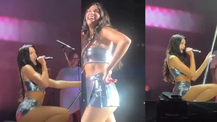 Video: Dua Lipa sorprende a sus fans con sensual baile en el escenario