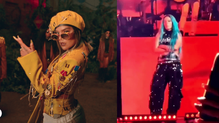 ¡Karol G se pone furiosa! Regaña a fans por estar sentados y en el celular en su concierto