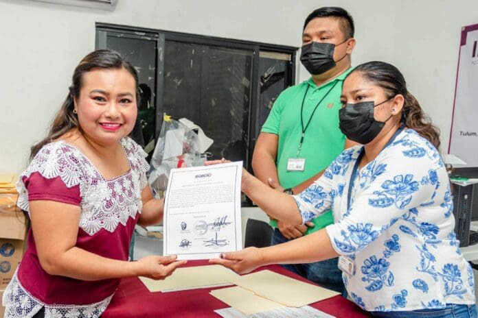 SILVIA DZUL ES LA DIPUTADA MÁS VOTADA CON 34,407 VOTOS; Fiesta en Tulum al expedirse la constancia de mayoría que la acredita como legisladora electa