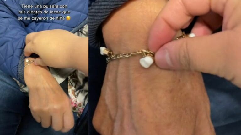 Video: Mujer crea pulsera con los “dientes de leche” de su hija