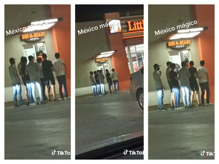 Video: jóvenes se hacen viral al armar un “auto imaginario” para pedir pizza en el autoservicio