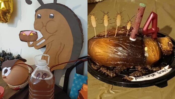 Niña festeja su cumpleaños con temática de 