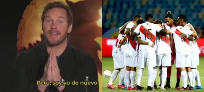 El actor Chris Pratt ha mandado un mensaje de apoyo a su equipo favorito: la selección de Perú. Las imágenes han causado revuelo. Foto: Redes sociales