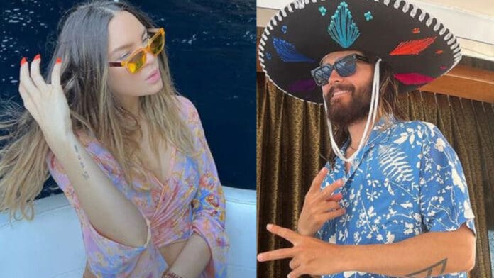 ESO MAMONA: Adiós Nodal, Belinda vacaciona en Italia con Jared Leto