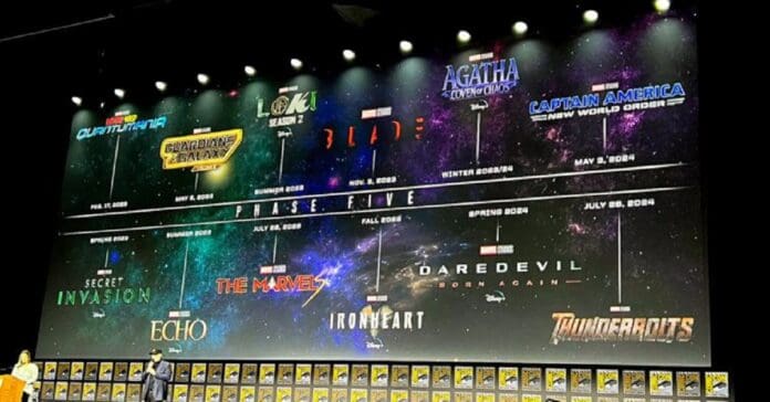 Marvel anuncia el calendario completo de series y películas de la Fase 5 del UCM