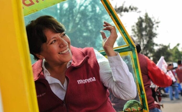 Delfina Gómez, titular de la SEP quedó al frente en la primera encuesta de aspirantes de Morena a la gubernatura del Edomex.