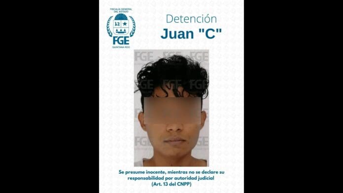Confirma FGE captura de presunto asesino de una mujer peruana en Playa del Carmen