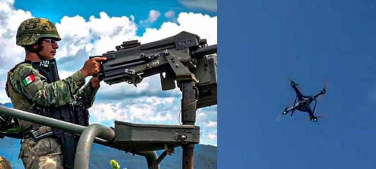 Blogueros y reporteros denunciaron que un dron de la Sedena llegó a amedrentarlos mientras documentaban las obras del Tren Maya.