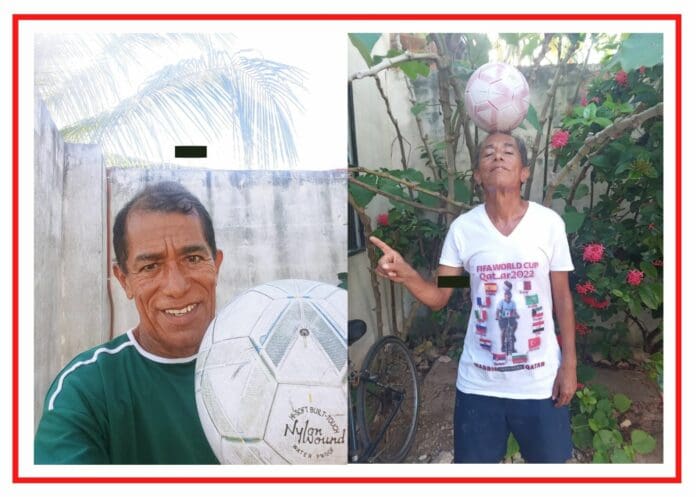 Dominando el balón con la cabeza, playense de 67 años se dirige al mundial de Qatar, para imponer récord