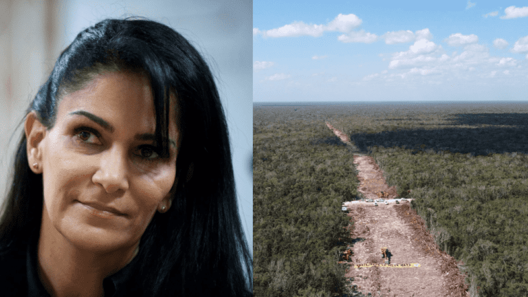 Lydia Cacho critica la construcción del Tren Maya