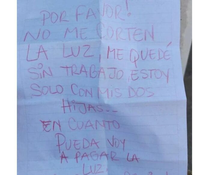 Padre soltero sin trabajo pide que no le corten la luz; usuarios se unen para ayudarlo