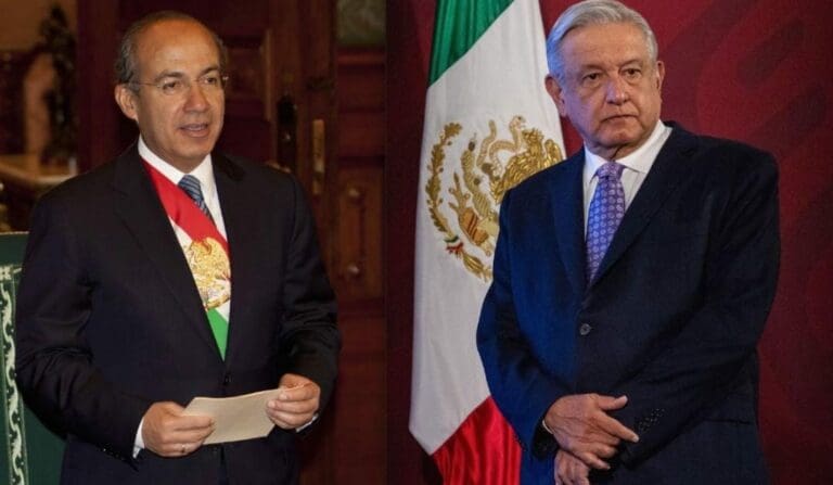 “Los sobres con dinero se los dan a otro”, responde Felipe Calderón a AMLO