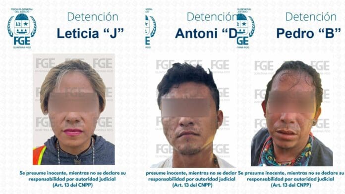 FGE Quintana Roo captura a tres personas por el delito de desaparición cometida por particulares