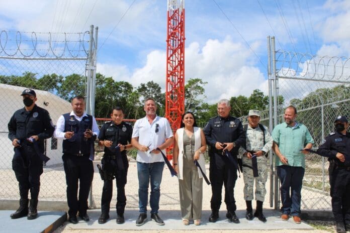 La SSP de Quintana Roo inauguró un sitio de radiocomunicación en Puerto Morelos