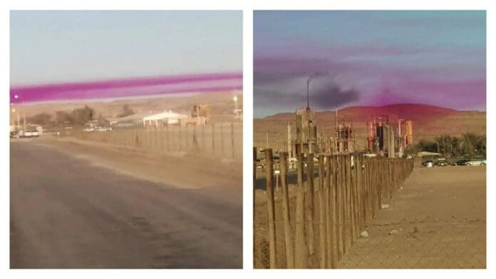 La razón detrás de la misteriosa nube púrpura que apareció en el cielo de Chile