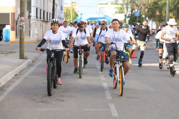 Cientos de solidarenses participan en la primera rodada 
