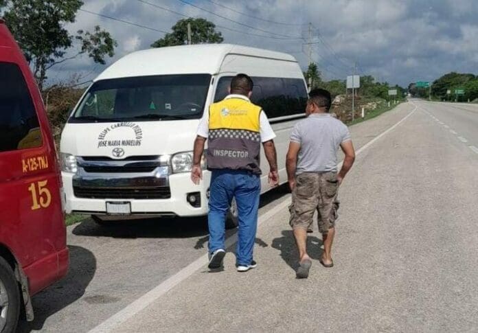 Monta Imoveqroo operativo contra taxistas foráneos de José María Morelos