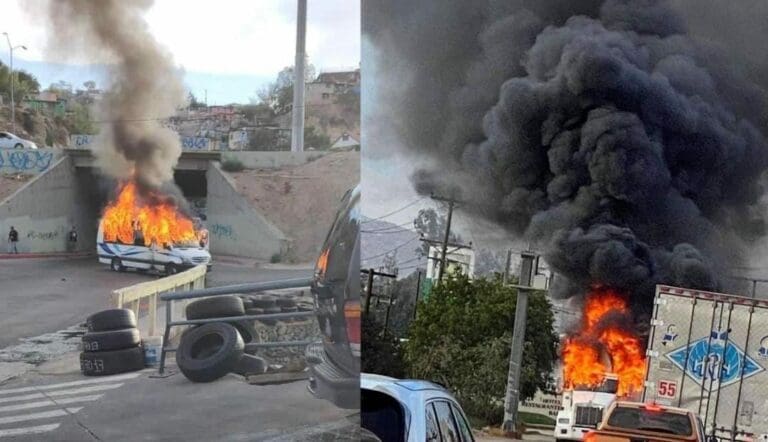 Con droga y con dinero es como un grupo criminal le habría pagado a los sujetos que incendiaron autos en Baja California.