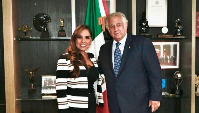 La gobernadora electa Mara Lezama se reunió con el secretario federal de Turismo, Miguel Torruco Márqués en la Ciudad de México.
