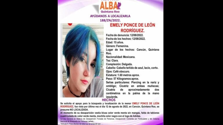 Emiten Alerta Alba por menor raptada en Cancún