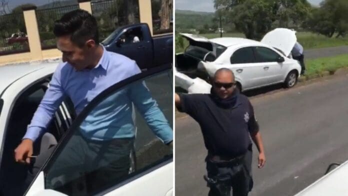 VIDEO: Joven recibe un auto de regalo de graduación, lo choca en menos de un día