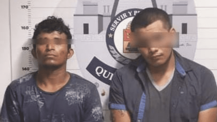 Caen dos sujetos con un arma de fuego y casi 100 dosis de droga en la Región 259 de Cancún