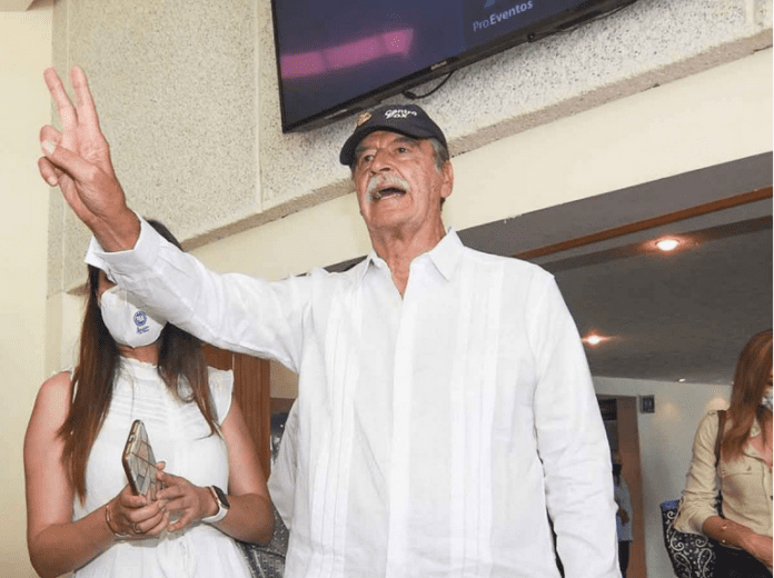 Expresidente Fox celebra candidatura de Vargas del Villar por el Edomax