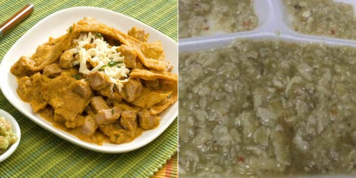 Exhiben en redes los chilaquiles licuados que sirvieron a trabajadores en Chihuahua