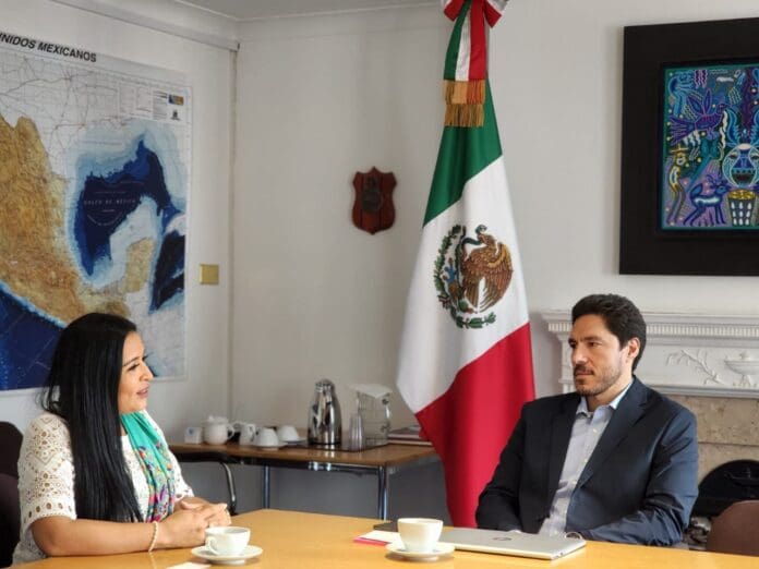 Blanca Merari Estrecha lazos de colaboración con la embajada de México en Reino Unido