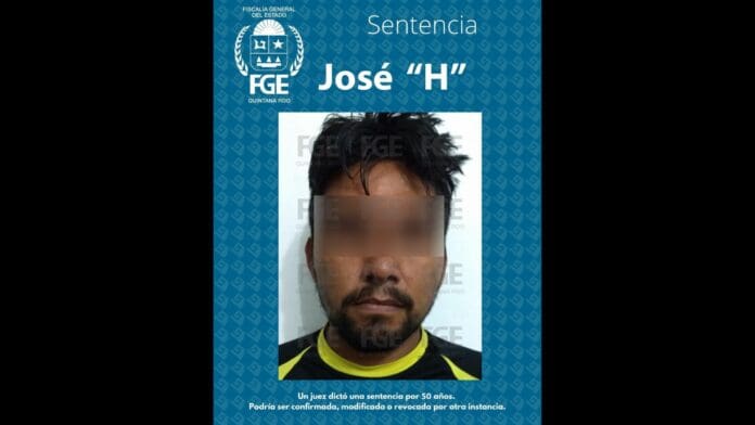 Obtiene FGE sentencia condenatoria de 50 años de prisión a José “H” por violación a una niña