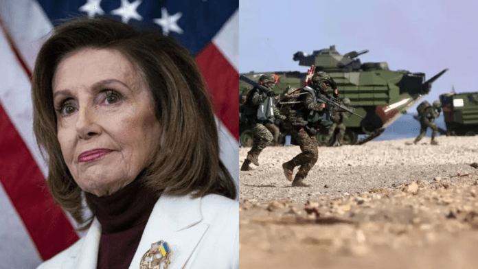 Nancy Pelosi, líder de la Cámara de Representantes de EEUU, aterriza en Taiwán