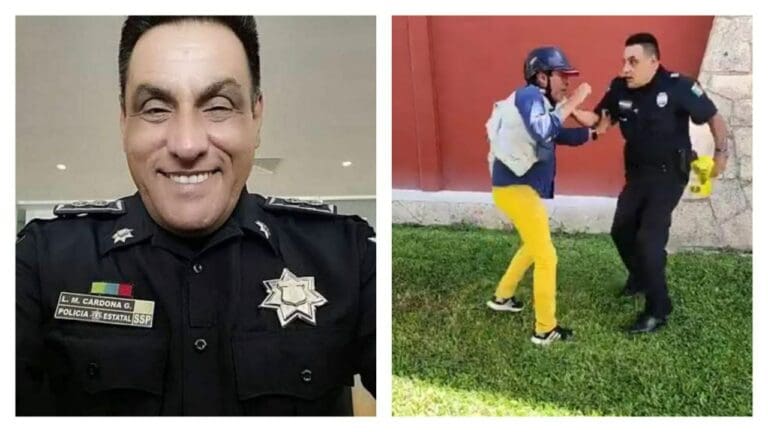 "El Satanás", policía que golpeó a reportero de Cozumel tiene largo historial